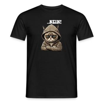 Nein! Neinsager - Mitarbeiter Arbeitskollegen - Männer T-Shirt - Schwarz - Vorne - AI Model Male 178 light (178cm)