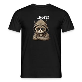 Nope! Neinsager - Mitarbeiter Arbeitskollegen - Männer T-Shirt - Schwarz - Vorne - AI Model Male 178 light (178cm)