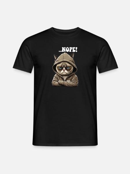 Nope! Neinsager - Mitarbeiter Arbeitskollegen - Männer T-Shirt - Schwarz