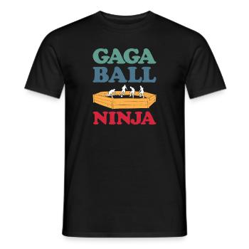 Gaga Ball Dodgeball Gagaball Spieler Gaga Ball - Männer T-Shirt - Schwarz - Vorne - AI Model Male 178 light (178cm)