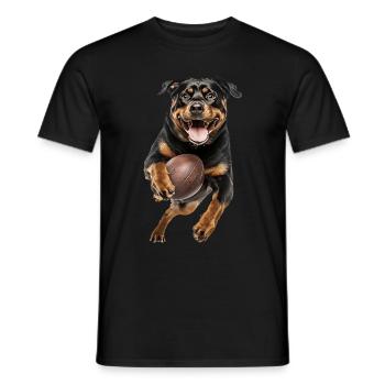 Rottweiler - T-shirt homme - noir - Devant - AI Model Male 178 light (178cm)
