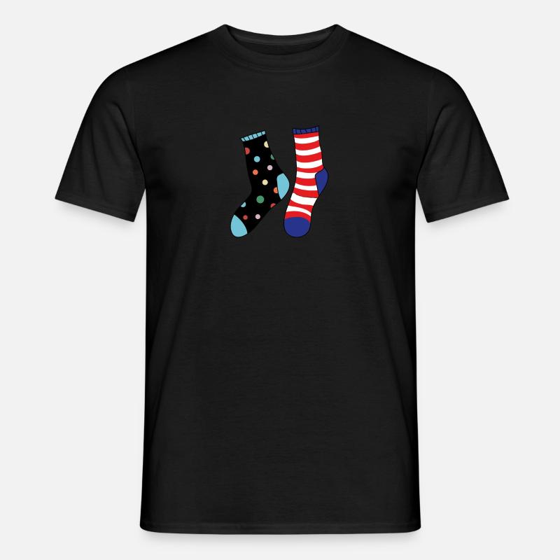 SOCKEN - Männer T-Shirt - Schwarz