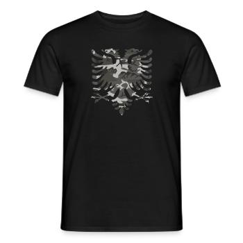 Albanischer Adler - Männer T-Shirt - Schwarz - Vorne - AI Model Male 178 light (178cm)
