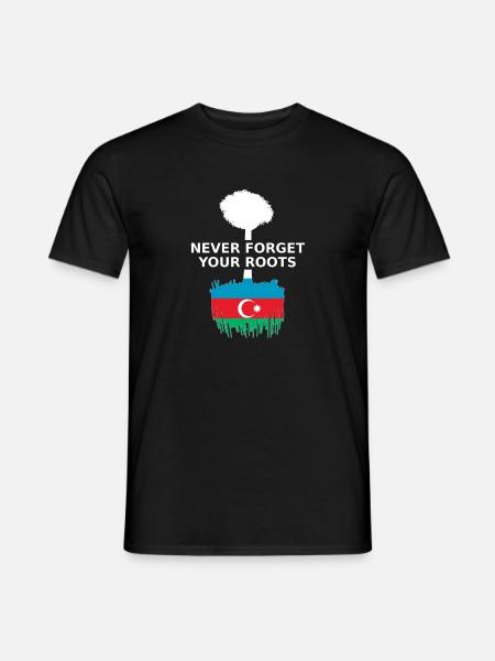 Aserbaidschan Azerbaijan Roots - Men's T-Shirt - black