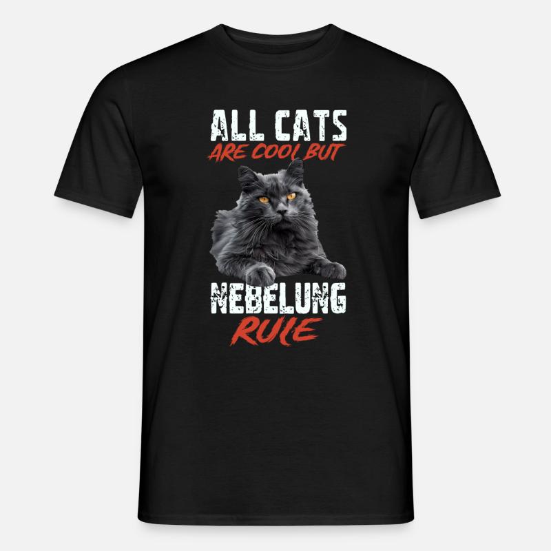 Nebelung - Männer T-Shirt - Schwarz