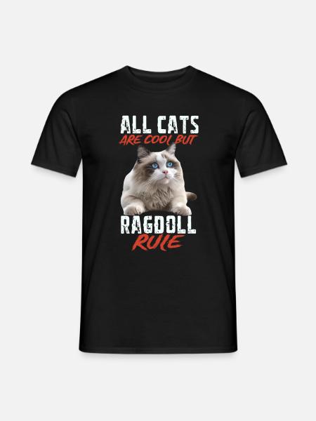 Ragdoll - Männer T-Shirt - Schwarz