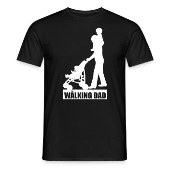 Walking Dad 2 huckepack - Männer T-Shirt - Schwarz - Vorne - AI Model Male 178 light (178cm)