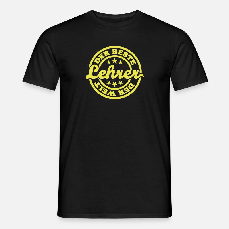Bester Lehrer (Stempel) - Männer T-Shirt - Schwarz