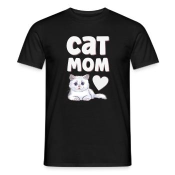 Katze Katzen - Männer T-Shirt - Schwarz - Vorne - AI Model Male 178 light (178cm)
