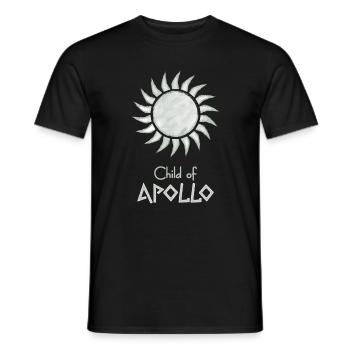Child of Apollo – Percy Jackson inspired design - Men's T-Shirt - black - Front - AI Model Male 178 light (178cm)