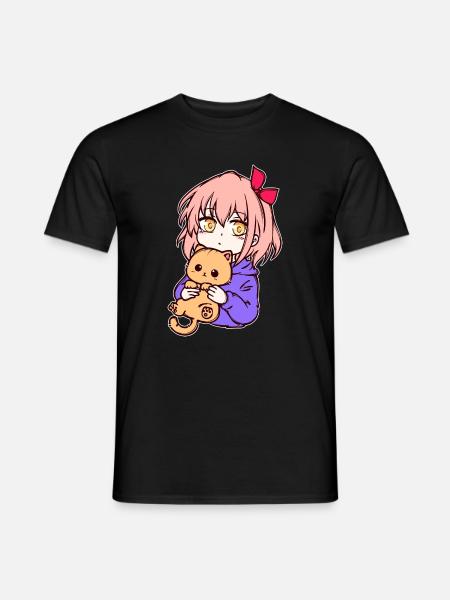 Anime Mädchen Manga Zeichentrick Comic Mangastyle - Männer T-Shirt - Schwarz