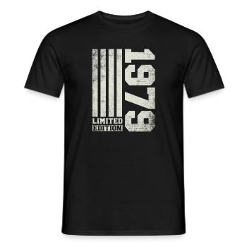 1979 Vintage né Vintage cadeau d’anniversaire - T-shirt homme - noir - Devant - AI Model Male 178 light (178cm)