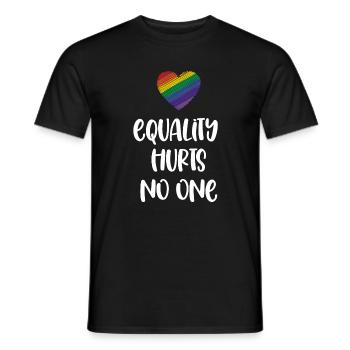 LGBT Pride Month - Equality Hurts No One - Men's T-Shirt - black - Front - AI Model Male 178 light (178cm)
