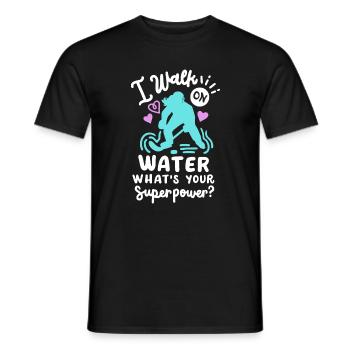 Eishockey Eishockeyspielerin - Männer T-Shirt - Schwarz - Vorne - AI Model Male 178 light (178cm)