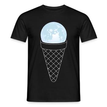 Eis vom Mond - Männer T-Shirt - Schwarz - Vorne - AI Model Male 178 light (178cm)