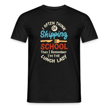 Schule Mitarbeiterin Cafeteria - Männer T-Shirt - Schwarz - Vorne - AI Model Male 178 light (178cm)