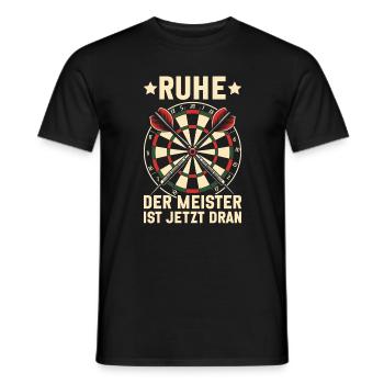 Fléchettes Fléchettes Jeu de fléchettes Lecteur de fléchettes - T-shirt homme - noir - Devant - AI Model Male 178 light (178cm)