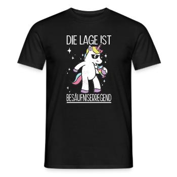 Funny Sayings Fun Outfits Irony Sarcasm - Men's T-Shirt - black - Front - AI Model Male 178 light (178cm)