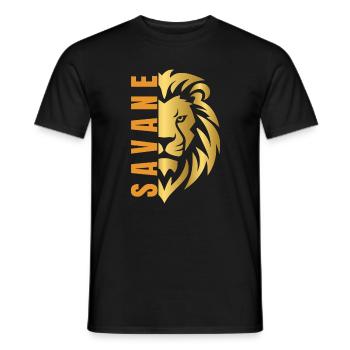 Golden Lion - Men's T-Shirt - black - Front - AI Model Male 178 light (178cm)