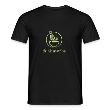 Matcha - Men's T-Shirt - black - Front - AI Model Male 178 light (178cm)