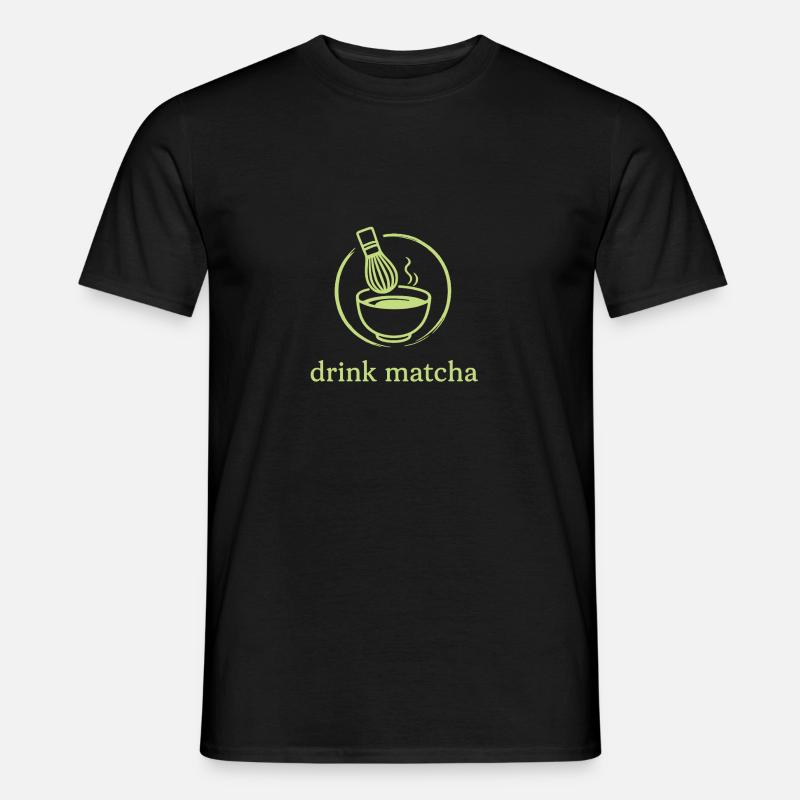 Matcha - Männer T-Shirt - Schwarz