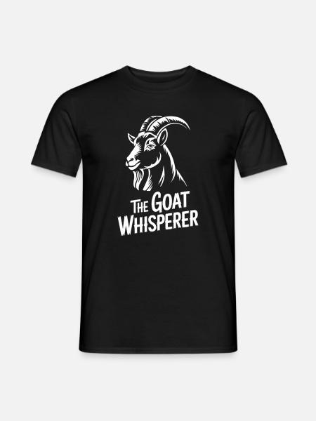  The Goat Whisperer Lustiges Ziegen Whisperer - Männer T-Shirt - Schwarz