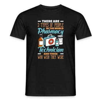 Apotheker Pharmazeutisch-technischer - Männer T-Shirt - Schwarz - Vorne - AI Model Male 178 light (178cm)
