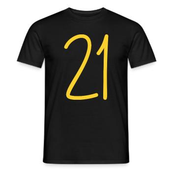 21 - T-shirt homme - noir - Devant - AI Model Male 178 light (178cm)