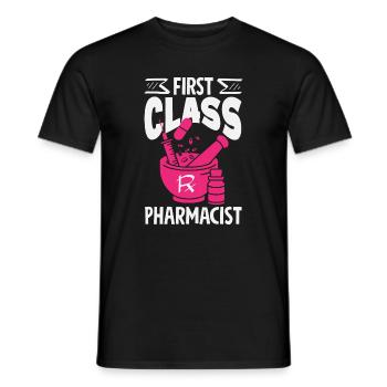 Apotheker Pharmazeutisch-technischer - Männer T-Shirt - Schwarz - Vorne - AI Model Male 178 light (178cm)