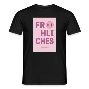 Bonne année – Conception de vœux du Nouvel An - T-shirt homme - noir - Devant - AI Model Male 178 light (178cm)
