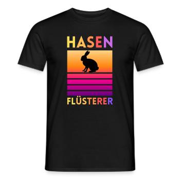 Le Chuchoteur de Lapins - T-shirt homme - noir - Devant - AI Model Male 178 light (178cm)