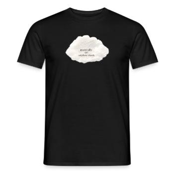 Mental airplane mode - Men's T-Shirt - black - Front - AI Model Male 178 light (178cm)