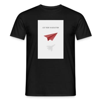 Utilisez votre imagination - T-shirt homme - noir - Devant - AI Model Male 178 light (178cm)
