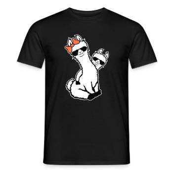 2 Llamas Mom Kid Cool Mom Sunglasses Mom - Men's T-Shirt - black - Front - AI Model Male 178 light (178cm)