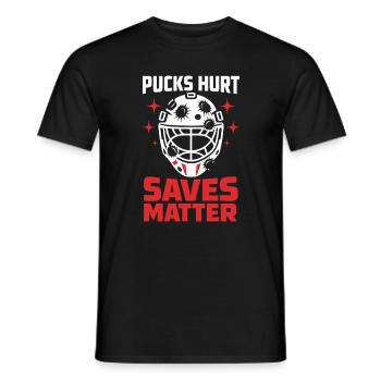 Hockey Goalie Geschenk Goalie Life Hockey Goalie - Männer T-Shirt - Schwarz - Vorne - AI Model Male 178 light (178cm)