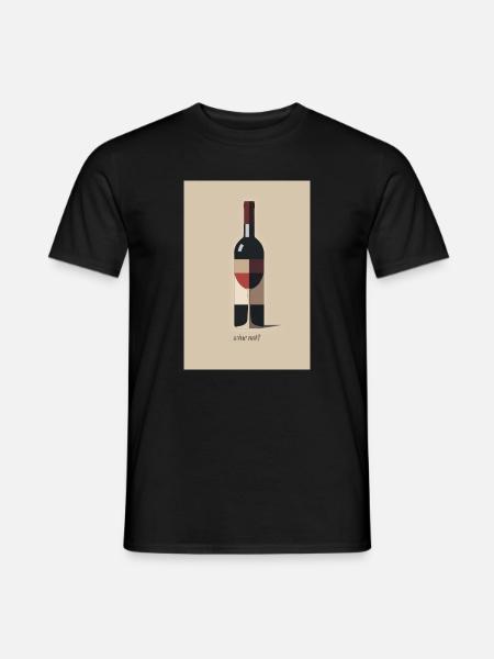 Wine Not funny wine saying - Men's T-Shirt - black