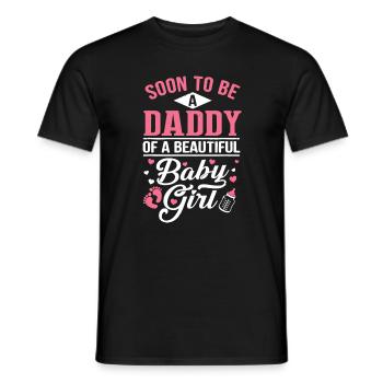 Bald Vater eines kleinen Mädchens - Männer T-Shirt - Schwarz - Vorne - AI Model Male 178 light (178cm)