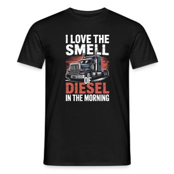 Chauffeur de camion, Conducteur de route Diesel, professionnel de la route - T-shirt homme - noir - Devant - AI Model Male 178 light (178cm)