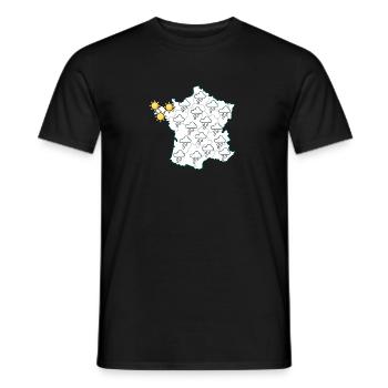 bretonische Sonne - Männer T-Shirt - Schwarz - Vorne - AI Model Male 178 light (178cm)