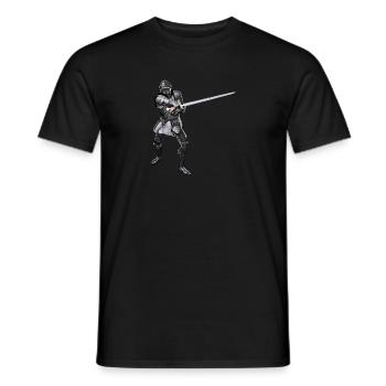 Knight - Men's T-Shirt - black - Front - AI Model Male 178 light (178cm)