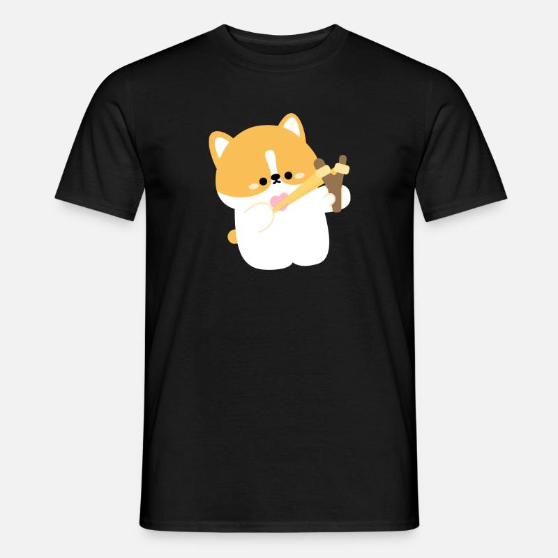 Corgi Liebe - Männer T-Shirt - Schwarz