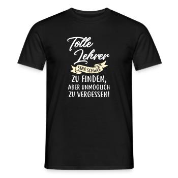 Tolle Lehrer sind schwer zu finden - Männer T-Shirt - Schwarz - Vorne - AI Model Male 178 light (178cm)