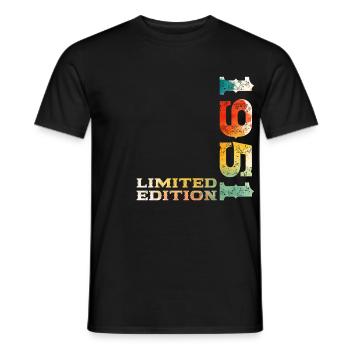 74th Birthday Original Vintage 1951 - Men's T-Shirt - black - Front - AI Model Male 178 light (178cm)