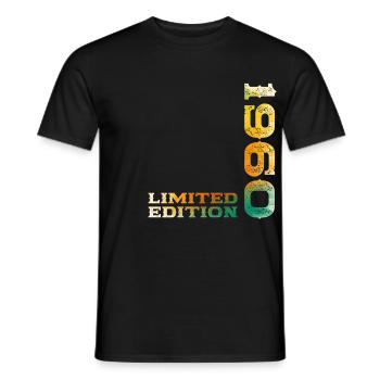 65. Geburtstag Original Jahrgang 1960 - Männer T-Shirt - Schwarz - Vorne - AI Model Male 178 light (178cm)