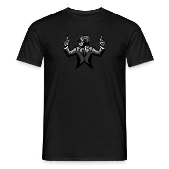 Singe Chimpanzé Gorille Gangster Singe - T-shirt homme - noir - Devant - AI Model Male 178 light (178cm)