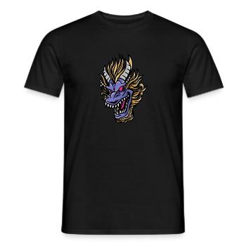 Fantasy RPG Magic Dungeon Dragon - Men's T-Shirt - black - Front - AI Model Male 178 light (178cm)