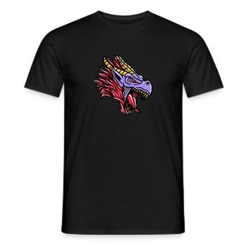 Fantasy RPG Dragon Magic Dungeon - Men's T-Shirt - black - Front - AI Model Male 178 light (178cm)