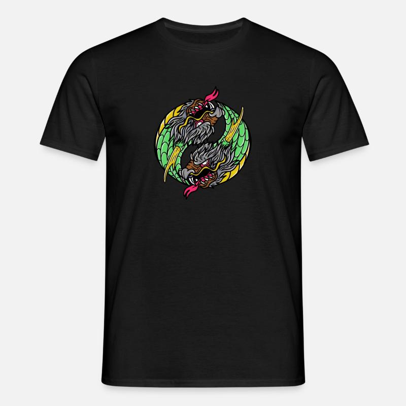 Fantasy RPG Dragons Magic Dungeon - Men's T-Shirt - black