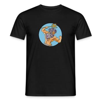 Ancient God Greek Zeus Mythology - Men's T-Shirt - black - Front - AI Model Male 178 light (178cm)
