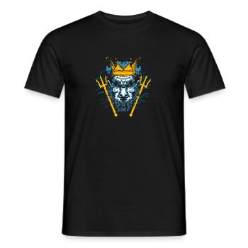 Ancient God Greek Zeus Mythology - Men's T-Shirt - black - Front - AI Model Male 178 light (178cm)